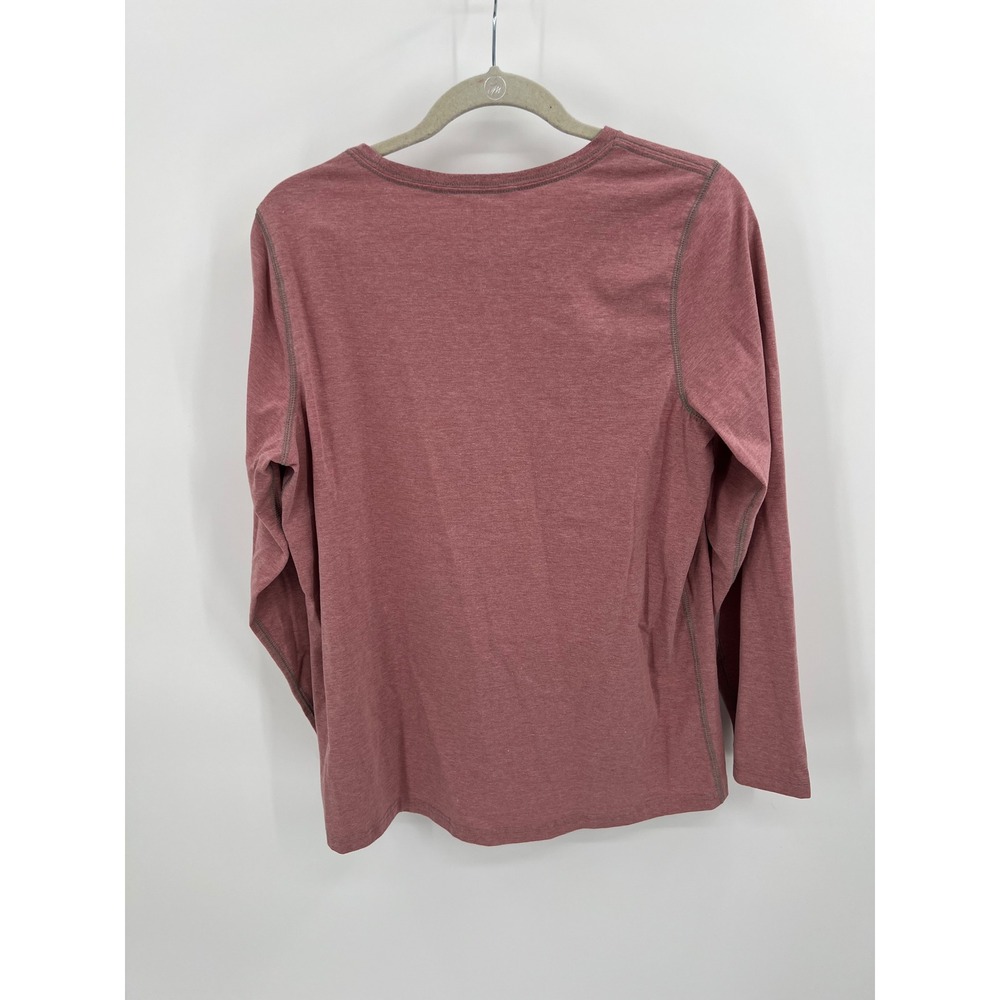 LL Bean Insect Shield Repellent Long Sleeve Shirt Rose Pink Hiking Large - Picture 3 of 9